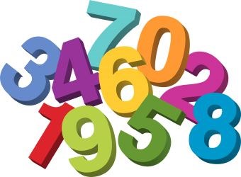 Jumbled Numbers clip art